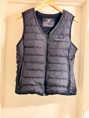 Venustas Women's black puffer heated vest size Small Full Zip